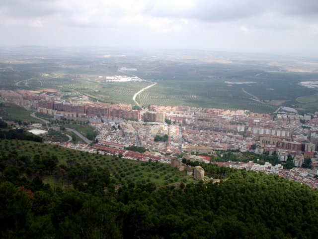 P5240273 uitzicht vanaf Castillo de Santa Catalina - Jaen